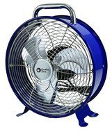 Comfort Zone CZDR12AS Decorative Metal Drum Fan, 12"