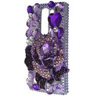 Spritech(TM) Bling Clear Phone Case For LG spirit h440 C70/LG Escape 2/LG Logos/LG Spirit 4G LTE,3D Handmade Rose... N9