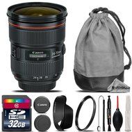 Canon EF 24-70mm f/2.8L II USM Lens + 32GB Class 10 High-Speed Memory Card + UV Filter + Lens Cap Holder + Cleaning... N2