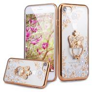 iPhone 7 Case, PHEZEN iPhone 7 Clear Soft TPU Protective Case Back Cover with Beautiful Cherry Blossom Flower... N3