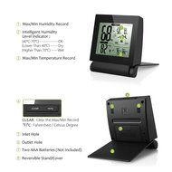 Habor Digital Wireless Hygrometer Thermometer Monitor Temperature and Humidity Sensor for Indoor Use N3