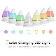 Cool Mist Aroma Humidifier，GREEN JUNGLE Portable Essential Oil Diffuser Aromatherapy, 5 Color LED Lights Changing...