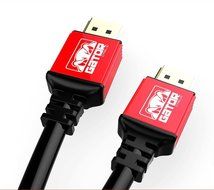 Gator Cable 10 feet Red HDMI 2.0 cable with durable and rugged aluminum housing case and Ultra High Speed bidirectional... N6