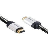 4K Hdmi Cable, 2 Pack 3Ft 4k Heavy-duty Hdmi Cable 26AWG Braided Cord 18Gbps Hi-speed Gold Plated Connectors and... N3