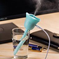 haoun Ultrasonic USB Humidifiers Air Cleaner Tulip Shaped - BLUE