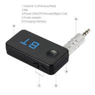 Docooler&reg; TS-BT35A18 Wireless Bluetooth Receiver Stereo Bluetooth 3.0 3.5mm AUX Hands-Free Bluetooth Car Kit for... N9