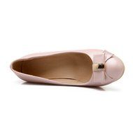 Spritech(TM) Women Girl Summer PU Leather Point Toe Bowknot Design Platform Wedges Shoes 37 Cream-colored N2