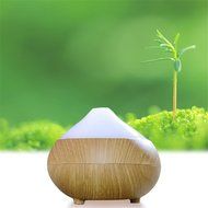 120ml Essential Oil Diffuser Ultrasonic Cool Mist Aroma Humidifier Aromatherapy Diffuser Wood Grain Whisper Quiet... N3