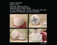 LXS 300ml Aromatherapy Essential Oil Diffuser Ultrasonic Air Humidifier with 4 Timer Settings 7 LED Color Changing... N2
