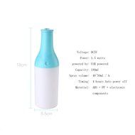 Junadel Cool Mist Humidifier- 180ml USB Cool Cocktail Bottle Portable Essential Oil Aroma Diffuser Ultrasonic...