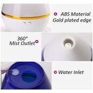 Whitelotous 200ml Cool Mist Humidifier Aroma Essential Oil Diffuser with LED Color Changing Lamp Light for Home... N3