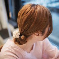 Yaheeda 3pcs Girl's Hair Bands Rubber Band Flower Decorated Hair Rope Headwear Hair Circle Hair Tie N2