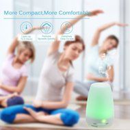 Humidifier 100ML Ultrasonic Cool Mist Aroma with changing Colored LED Lights, Waterless Auto Shut-off and Adjustable... N2