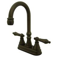 Kingston Brass KS2495AL Governor Bar Faucet Without Pop-Up, 5-Inch, Oil Rubbed Bronze by Kingston Brass