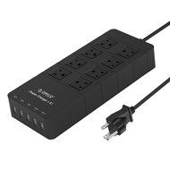 ORICO Home/office 6-Outlet Surge Protector Power Strip 5ft Power Cord with 5 Port 40W USB Charger,1700 Joule -... N23