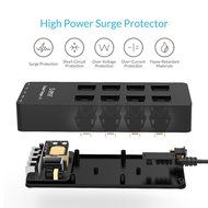 ORICO Home/office 6-Outlet Surge Protector Power Strip 5ft Power Cord with 5 Port 40W USB Charger,1700 Joule -... N24