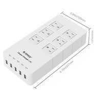 ORICO Home/office 6-Outlet Surge Protector Power Strip 5ft Power Cord with 5 Port 40W USB Charger,1700 Joule -... N25