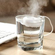 EasGear&reg; Pocket Size Cool Mist Ultrasonic Humidifier Portable Doughnut Shaped Mini Humidifier with USB Cable,...