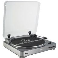 Audio-Technica AT-LP60-USB Automatic Turntable (Silver) + Discwasher RD-1006 Record Cleaning System
