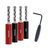 Audioquest SureGrip #100 Series Silver Bananas 8 pack
