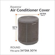 Classic Accessories 55-189-015101-EC Ravenna Air Conditioner Cover, Square, Taupe N3