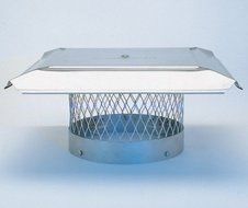 Homesaver 10355 12 Inch HomeSaver Pro Stainless Steel Round Chimney Cap 3/4 Inch Mesh