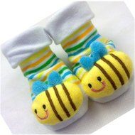 KAKA(TM) Baby Little Shoe Socks Skid-Resistant Baby Toddler Socks (0-6 month)