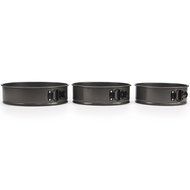 BLACK+DECKER 83394 Commercial Nonstick Spring Form Pan (Set of 3), Gray N3