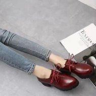 Spritech(TM) Fashion Non-slip Winter Chunky Heel British Style Ankle Boot Leather Boots for Girls Womens Wine... N6