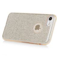 iPhone 7 Case (4.7 inch) - 3 in 1 High Protection Shockproof Soft TPU Rubber Outer Case + Shiny Sparkling PVC... N36