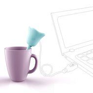 haoun Ultrasonic USB Humidifiers Air Cleaner Tulip Shaped - BLUE N2