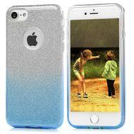 iPhone 7 Case (4.7 inch) - 3 in 1 High Protection Shockproof Soft TPU Rubber Outer Case + Shiny Sparkling PVC... N40
