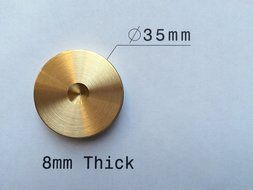 Solid Spikes Set of eight Large brass HiFi Speaker Spike Shoes N4