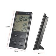 KKmoon &deg;C/&deg;F Multifunctional Indoor LCD Digital Temperature Humidity Meter Clock Thermometer Hygrometer Temperature... N4