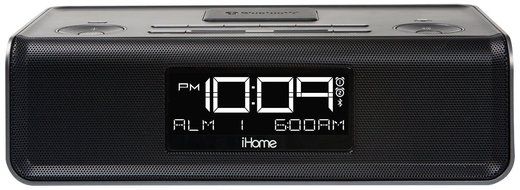 iHome All in One Bluetooth Dual Alarm Clock Radio with Large Easy to Read Backlit LCD Display N2
