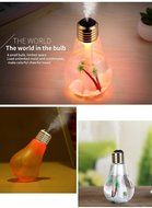 SunKinFon SKF-BH-01 USB Ultrasonic Bulb Humidifier Home Office Mini Aromatherapy Colorful LED Night Light Bulb... N3
