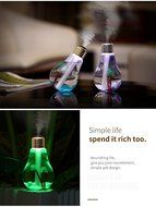 SunKinFon SKF-BH-01 USB Ultrasonic Bulb Humidifier Home Office Mini Aromatherapy Colorful LED Night Light Bulb... N5