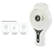Welltop Mini Handheld USB Misting Fan with Personal Cooling Mist Humidifier Rechargeable Portable Mini Misting...