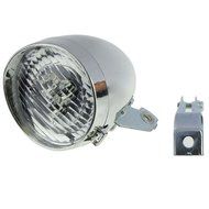 Doinshop New Useful Retro Bicycle Accessory Bike Front Light Bracket Vintage 3LED Headlight (black) N8