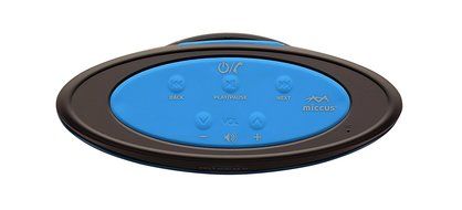 Miccus pool party SPX9: Rainproof, Water Resistant, Bluetooth Wireless Stereo Speaker System (Blue/Gray) N2