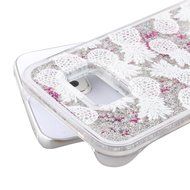 S6 Case,Galaxy S6 Case,PHEZEN Galaxy S6 Bling Case,[Crystal Clear] Creative Design 3D Funny Flowing Bling Glitter... N3