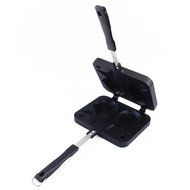 1Pcs Aluminum Taiyaki Fish Shaped Cake Maker Waffle Pan Mold 2 Cast for Gas Stove New N3