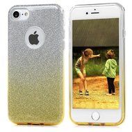 iPhone 7 Case (4.7 inch) - 3 in 1 High Protection Shockproof Soft TPU Rubber Outer Case + Shiny Sparkling PVC... N55