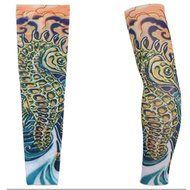 KAKA(TM) 2 pcs (A pair)Dragon Design Fake Temporary Tattoo Arm Cover up Sleeves Body Art Arm Stockings Accessories N2