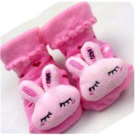 KAKA(TM) Baby Little Shoe Socks Skid-Resistant Baby Toddler Socks (0-6 month) N3