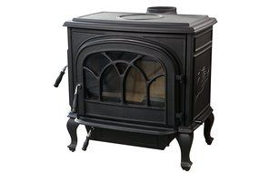 HorseFlame Extra Large Cast Iron Freestanding Wood Burning Stove HF737U Paint Black N2