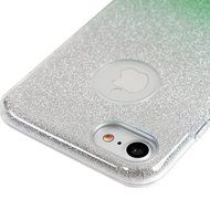 iPhone 7 Case (4.7 inch) - 3 in 1 High Protection Shockproof Soft TPU Rubber Outer Case + Shiny Sparkling PVC... N63