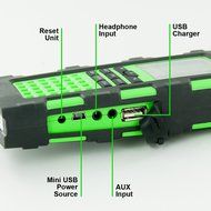 New Eton Raptor Solar Charge Emergency &amp; Weather Band Radio (Green) N3