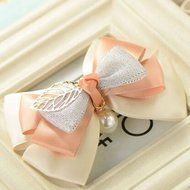 KAKA(TM) Women Girl Korean Stylish Stain Wine Red Bowknot Hair Clip Hairpin Sweet Accessories N2