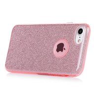 iPhone 7 Case (4.7 inch) - 3 in 1 High Protection Shockproof Soft TPU Rubber Outer Case + Shiny Sparkling PVC... N68